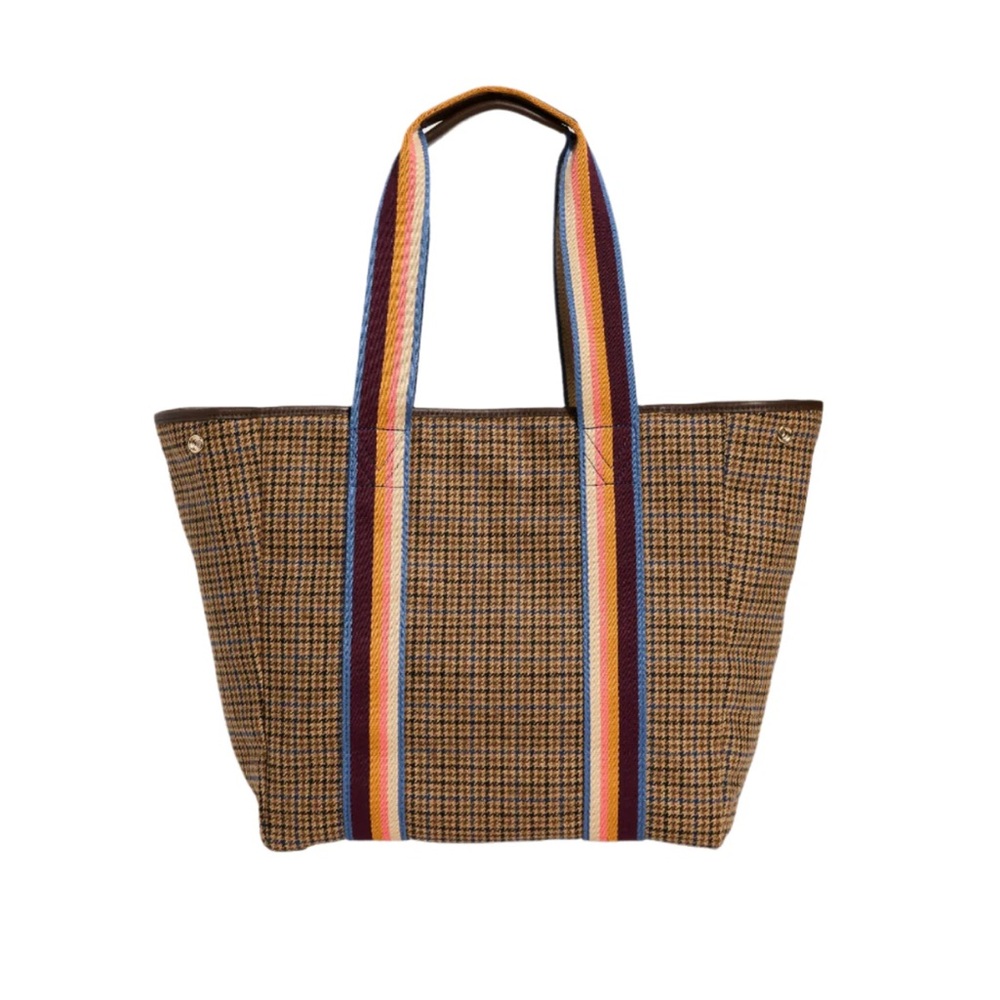vineyard vines tweed snap gussett medium tote bag, Limited edition - Picture 2 of 7